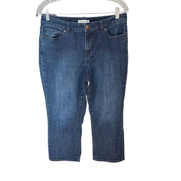 EUC Cold Water Creek Natural Fit Cropped - Capri Jeans Blue - Size 10 - Picture 9 of 9